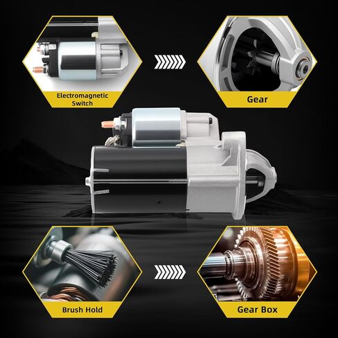 Starter Motor 21163-0751 متوافق مع Kawasaki KAF820 Mule Pro-FX 2016-2019 Pro-FXT 2015-2020 Pro-FXR 2020 استبدال 211630751 435-517 1400-0144 in Saudi Arabia