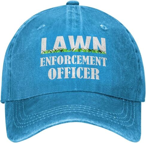Lawn Enforcement Officer Baseball Cap Cotton Cowboy Hat Fashionable for Man Woman Adjustable Black in Saudi Arabia