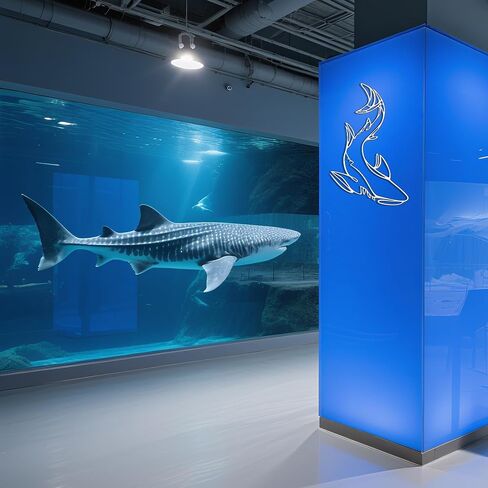 Xedatric Shark Metal Wall Decor – Striking Nautical Wall Sculpture for Bathroom, Room & Home – Durable Marine Animal Art, Rust-Resistant Coastal Decor & Unique Gift Idea in Kuwait