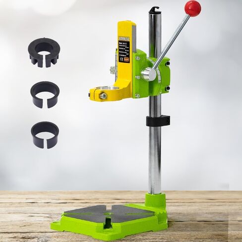 Drill Press Stand for Drill & Mini Bench Clamp Flat Table, Japard Adjustable Drill Depth Up to 2.4", Spindle Collar Diameter 38mm-43mm, Attachable to Electric Drills in Kuwait