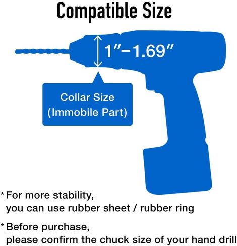 Drill Press Stand for Drill & Mini Bench Clamp Flat Table, Japard Adjustable Drill Depth Up to 2.4", Spindle Collar Diameter 38mm-43mm, Attachable to Electric Drills in Kuwait
