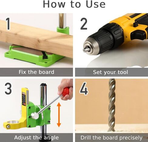 Drill Press Stand for Drill & Mini Bench Clamp Flat Table, Japard Adjustable Drill Depth Up to 2.4", Spindle Collar Diameter 38mm-43mm, Attachable to Electric Drills in Kuwait