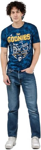 Bioworld Goonies Bike Club Men's Navy Tie Dye Crew Neck Short Sleeve T-Shirt in Saudi Arabia