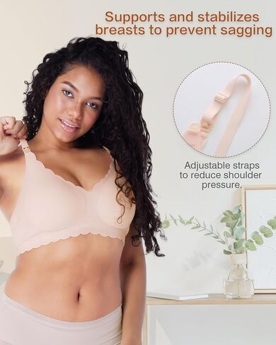Maternity Bras for Pregnancy Nursing Bras for Breastfeeding Lace Nursing Bralette Full Coverage in Saudi Arabia