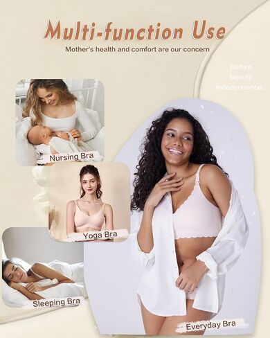 Maternity Bras for Pregnancy Nursing Bras for Breastfeeding Lace Nursing Bralette Full Coverage in Saudi Arabia