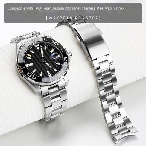 حزام ساعة صلب من الفولاذ المقاوم للصدأ لسلسلة ساعات TAG Heuer Aquaracer WAY201A ROR5702 in Kuwait