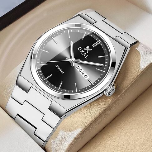 Watches for Men Business Dress Quartz Analog Luminous Hands Scratch-Resistant Water Resistant in Saudi Arabia