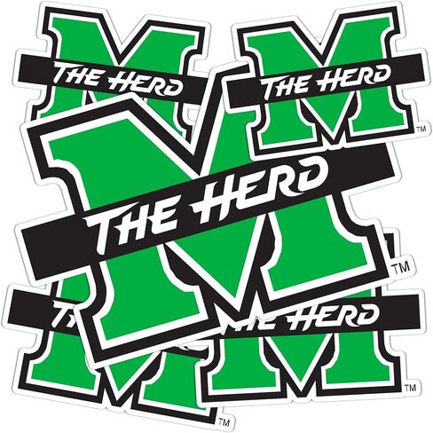 Desert Cactus Marshall University Stickers Thundering Herd MU Vinyl Decals Laptop Water Bottle Car Scrapbook T3 (Type 3-1) in Saudi Arabia