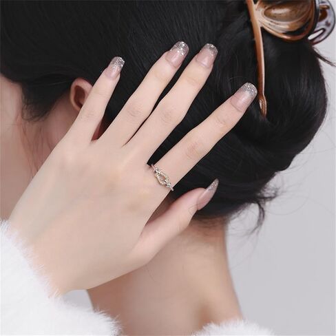 925 Sterling Silver Rings Rings for Women Rings for Men Open Rings Adjustable Rings Vintage Rings Everyday Jewelry Gift Birthday Gift in Saudi Arabia