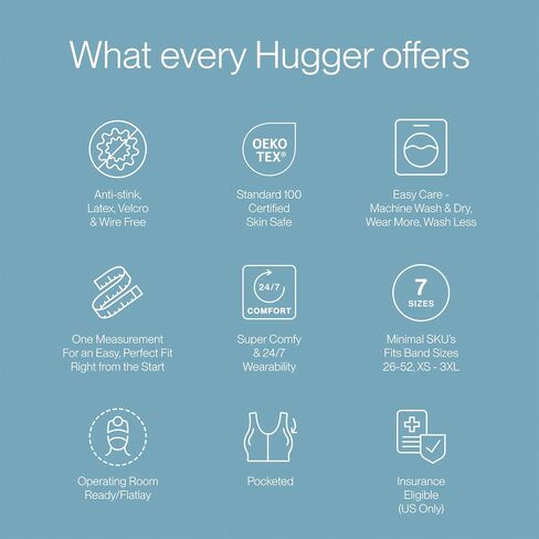 HuggerPRIMA Mastectomy Bra for Women | Post Surgery Compression Bra for Lymphedema | Front Closure | Wire-Free in Saudi Arabia