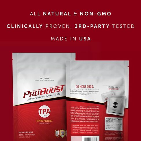 Thymic Protein A Powder Packets (4 McG TPA) – Immune System Support Supplement - All Natural, Non-GMO Formula - 30 Packets in Saudi Arabia