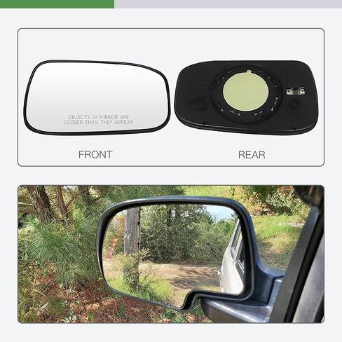 SCITOO Passenger Side Mirror Glass Compatible with 2003-2007 For HONDA ACCORD W/O HEATED US BUILT Chrome Convex Right Exterior Mirror Glass With Backing Plate RM27005-12PB in Saudi Arabia