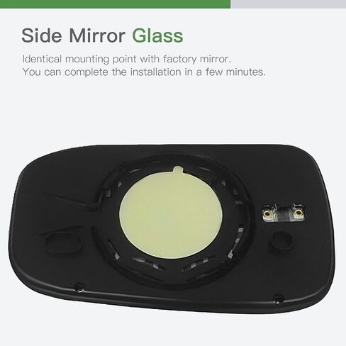 SCITOO Passenger Side Mirror Glass Compatible with 2003-2007 For HONDA ACCORD W/O HEATED US BUILT Chrome Convex Right Exterior Mirror Glass With Backing Plate RM27005-12PB in Saudi Arabia