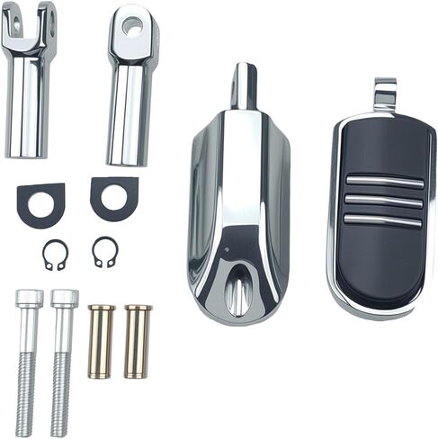 Rear Passenger Foot pegs Mounts Foot Rest Pedals Bracket Fit Harley Softail Breakout Slim FL Heritage Low Rider Sport Glide Fat Boy Fat Bob Street Bob 2007-2017 in Saudi Arabia