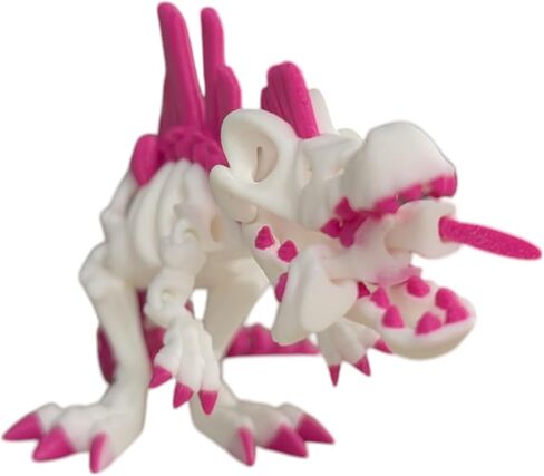 Articulated Skeleton Spinosaurus Figurine – Dinosaur Model, Poseable Prehistoric Fossil Toy, Collectible Desk Decor – 3D Printed in Canada (Solar Amethyst) in Saudi Arabia