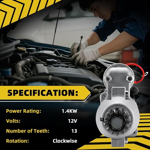 63P-81800-00 6BR-81800-00 Starter Motor Compatible with Yamaha 150HP 2250HP 250HP F150TLR F150TXR F225TLR LF150TXR LF250TUR,HitachiS114-867 S114-867A S114-867B 6BR-81800-01 6BR-81800-02 in Kuwait