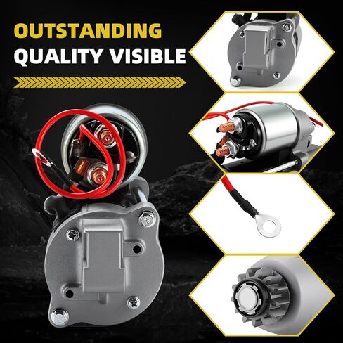 63P-81800-00 6BR-81800-00 Starter Motor Compatible with Yamaha 150HP 2250HP 250HP F150TLR F150TXR F225TLR LF150TXR LF250TUR,HitachiS114-867 S114-867A S114-867B 6BR-81800-01 6BR-81800-02 in Kuwait