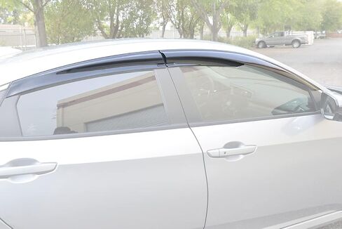 بديل لسيارة هوندا سيفيك X سيدان 2016-2021 موديلات هوندا انسايت 2019-الحاضر | أقنعة EOS Mugen Style JDM فتحات جانبية بلون الدخان وحارفات النوافذ وواقي المطر in Saudi Arabia