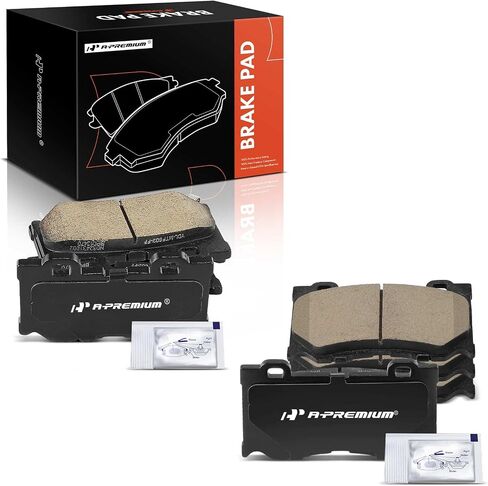 A-Premium Front and Rear Ceramic Disc Brake Pads Set Compatible with Infiniti and Nissan Models - Q50/Q70 2014-2019, Q60 2017-2019, QX70 2014, 370Z 09-19, Q70L 15-19, G37 08-13, FX50, M37, M56, 8 Pcs in Saudi Arabia