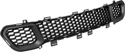 KUAFU Front Bumper Trim+Lower Grille Compatible with 2014-2018 Jeep Cherokee CH1044112, 68210024AC, 68203216AA, CH1036126 Bumper Cover Molding Trim Grill Plastic(ABS) Black in Saudi Arabia