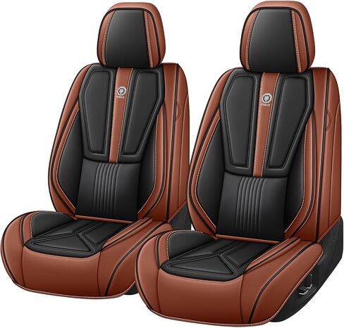 Car Seat Covers Front Set for Honda Accord 2000-2024,Leather Seat Cover for Car,Waterproof Seat Protector Vehicle Seat Cushions Automotive Seat Protector(2 seat,Black&Red) in Saudi Arabia