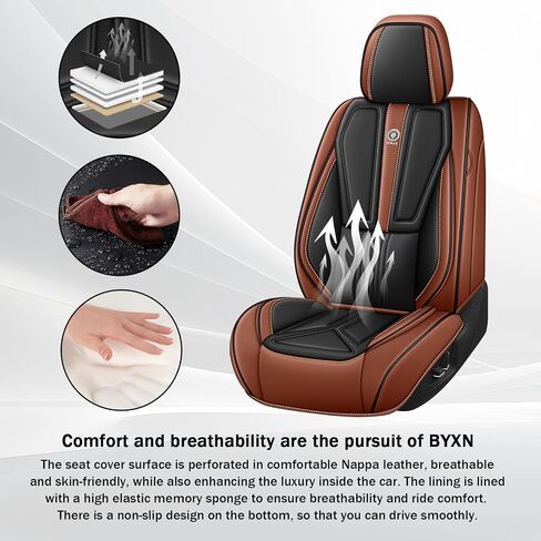 Car Seat Covers Front Set for Honda Accord 2000-2024,Leather Seat Cover for Car,Waterproof Seat Protector Vehicle Seat Cushions Automotive Seat Protector(2 seat,Black&Red) in Saudi Arabia
