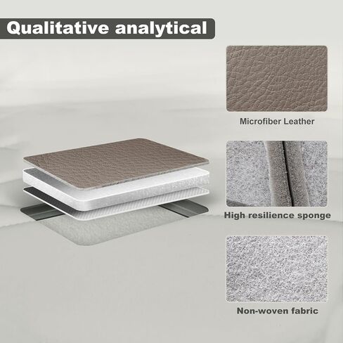 NLQR Med Neutral Tan #522 أغطية مقاعد جلدية بديلة من الألياف الدقيقة على كلا الجانبين ووسادة إسفنجية للسائق متوافقة مع Chevy Silverado Tahoe Suburban Sierra Yukon 1995 1996 1997 1998 1999 in Saudi Arabia