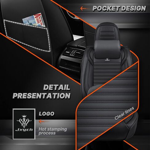 أغطية مقاعد السيارة مناسبة لسيارة Toyota Tundra 2000-2025 - وسادة جلدية قابلة للتنفس، مجموعة أمامية فاخرة للتبريد، مضادة للانزلاق وتصميم ممتاز (أسود وأزرق) in Kuwait