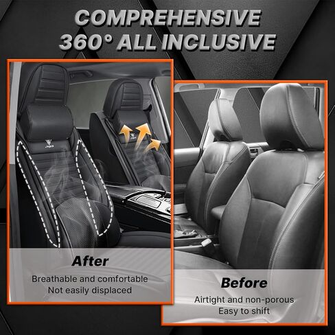 أغطية مقاعد السيارة مناسبة لسيارة Toyota Tundra 2000-2025 - وسادة جلدية قابلة للتنفس، مجموعة أمامية فاخرة للتبريد، مضادة للانزلاق وتصميم ممتاز (أسود وأزرق) in Kuwait