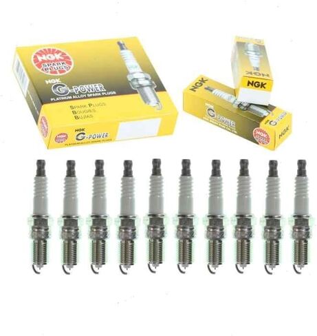 10 pc NGK G-Power Spark Plugs compatible with Ford F-350 Super Duty 6.8L V10 1999-2004 in Saudi Arabia