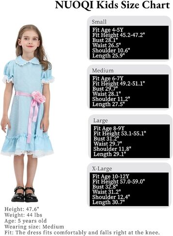 زي Nuoqi Grady Twins التنكري النسائي المخيف Grady Twins Dress Twins Halloween in Kuwait
