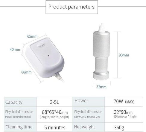 Portable Ultrasonic Sonic Soak Cleaner for Cloth/Underclothes/Socks, White, CE-9600 in Saudi Arabia