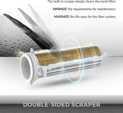 iSpring WSP-50 Reusable Whole House Spin Down Sediment Water Filter 50 Micron, 1" MNPT + 3/4" FNPT w/Push to Connect Fittings in Kuwait