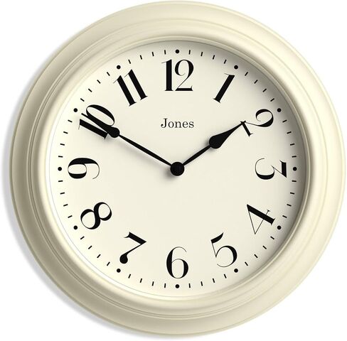 ساعة حائط JONES CLOCKS® Fenchurch | ساعة دائرية كلاسيكية كبيرة | 16 بوصة | أخضر | تصميم ديكور أنيق مثالي للمطبخ أو غرفة المعيشة أو غرفة النوم in Kuwait