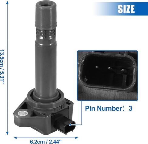 X AUTOHAUX Car Ignition Coil 30520-RNA-A01 099700-101 UF582 for Honda Civic 2006-2011 in Saudi Arabia