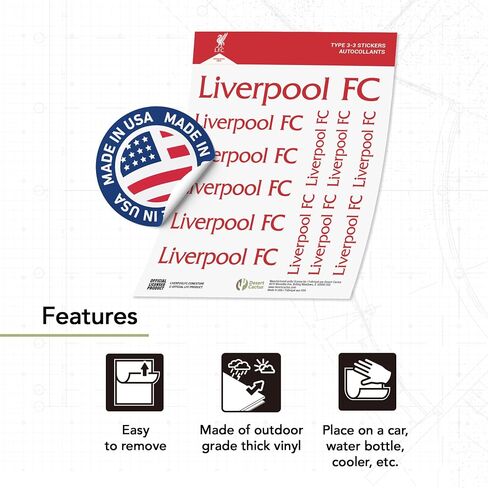 Desert Cactus Liverpool FC Stickers Decal Vinyl English Anfield Football Soccer Laptop Water Bottle Car Scrapbook (Type 3-2) in Saudi Arabia