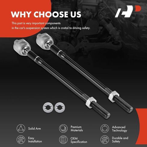 A-Premium 2 x Front Inner Tie Rod Ends, Compatible with Hyundai Elantra 2001-2006, Tiburon 2003-2008 & Kia Spectra 2004-2009, Spectra5 2005-2009 in Saudi Arabia