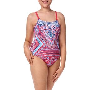 Amoena Womens Barbados One Piece Swimsuit Pink in Kuwait