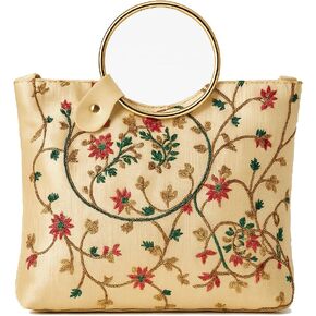 حقيبة كروس هندية عرقية للنساء | مصنوع يدويًا، مطرز، مثالي لحفلات الزفاف والمناسبات الخاصة in Kuwait