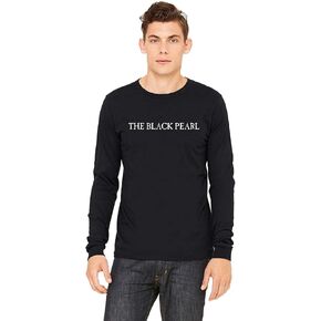 The Black Pearl Long Sleeve Tall Ship Logo - 100% Soft Cotton Unisex T-Shirt in Saudi Arabia