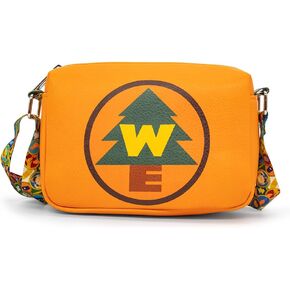 حقيبة ديزني، حقيبة كروس، مستطيلة، شارة Up Wilderness Explorers WE، برتقالية، جلد نباتي in Saudi Arabia