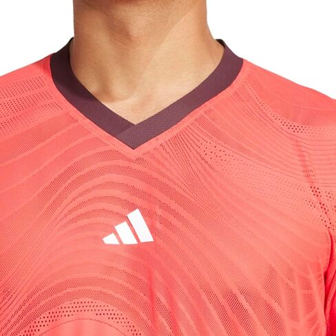 adidas Mens Pro Climacool + Mesh Freelift Short Sleeve Tennis Casual Tops Casual Breathable - Red in Saudi Arabia