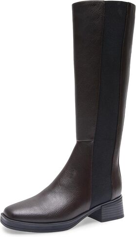 Aerosoles Women's DARIA Knee High Boot, Black Patent Crinkled Faux Leather, 6.5 Wide in Saudi Arabia