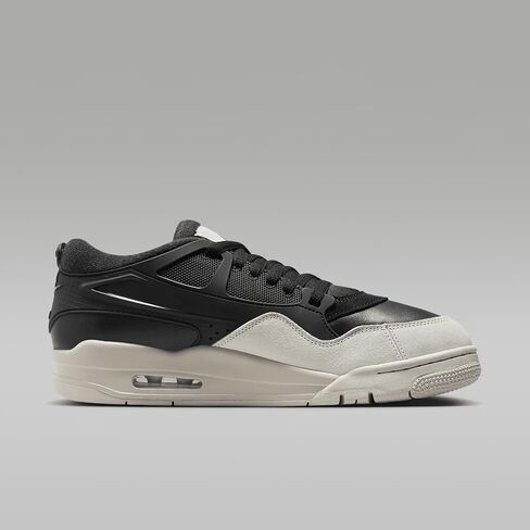 حذاء Air Jordan 4 RM للرجال (FQ7939-001، أسود/رمادي داكن/عظم فاتح) مقاس 10.5 in Saudi Arabia