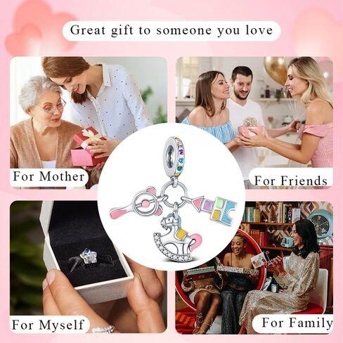 925 فضة سحر لباندورا سوار الوليد حزب قدم زجاجة تستخدم في الرضاعة هزاز الحصان الدب سحر للأم هدايا للاستحمام in Kuwait