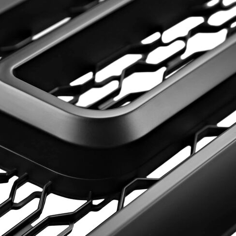 شبكة غطاء المصد الأمامي باللون الأسود غير اللامع من Spec-D مع مصابيح LED كهرمانية متوافقة مع شاحنة دودج رام 2500 3500 2010-2018 in Saudi Arabia