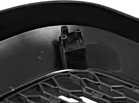 شبكة غطاء المصد الأمامي باللون الأسود غير اللامع من Spec-D مع مصابيح LED كهرمانية متوافقة مع شاحنة دودج رام 2500 3500 2010-2018 in Saudi Arabia