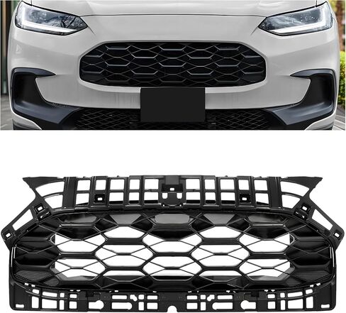 HECASA Front Grille Grill Compatible with 2023-2025 Honda HRV HR-V Bumper Upper Grill Black in Saudi Arabia