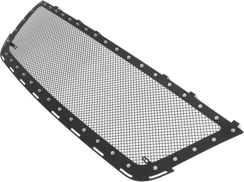 APS Compatible with Chevy Colorado 2015-2020 Main Upper Stainless Steel Black Mesh Rivet Studs Front Grill Grille Insert CL6357H in Saudi Arabia