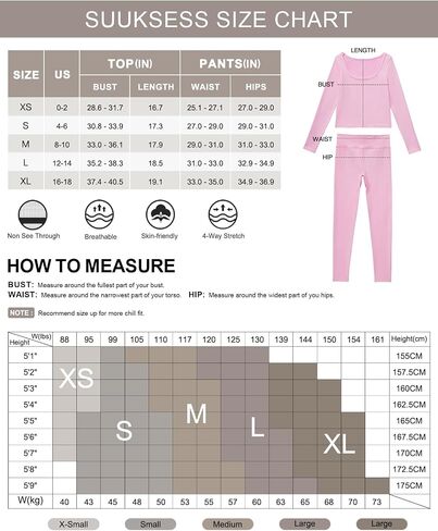 SUUKSESS Women 2 Piece Workout Sets High Waisted Seamless Leggings Active Long Sleeve Tops in Saudi Arabia